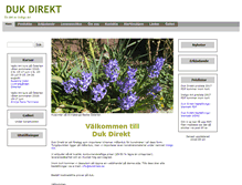 Tablet Screenshot of dukdirekt.se